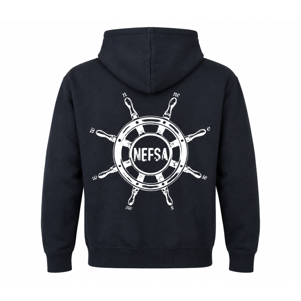 NEFSA Helm White String Hoodie