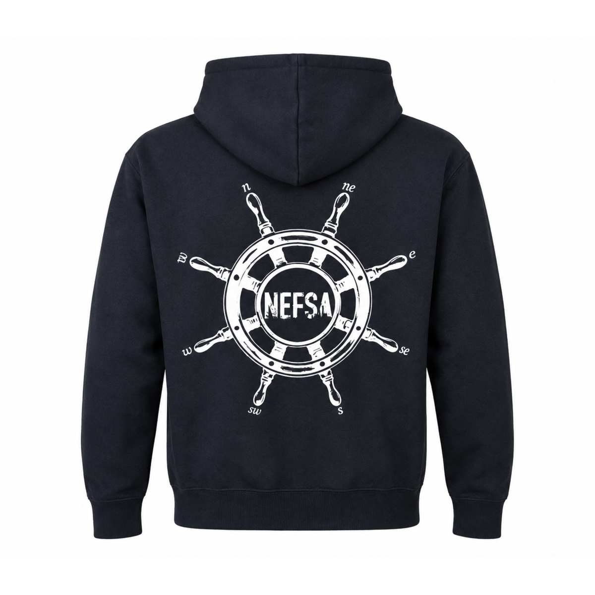 NEFSA Helm White String Hoodie